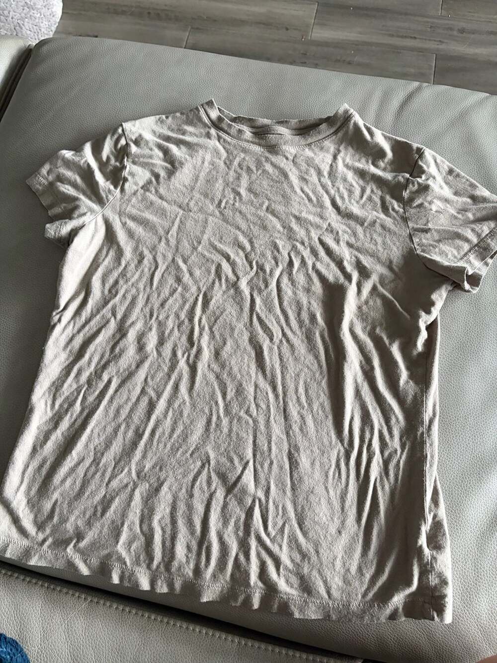A New Day Short Sleeve Crewneck T-Shirt in Heather Tan